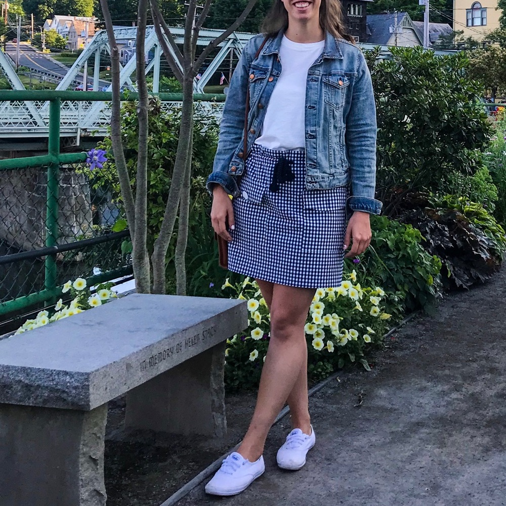 Zara Gingham Skirt